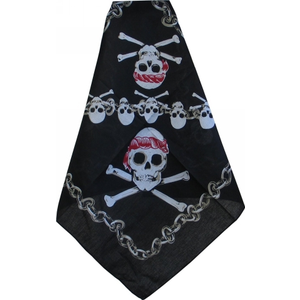 OUTBOUND Bandanna Skull And Bones With Chain