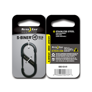 NITE IZE S-Biner Steel No2 - Black