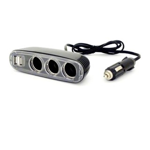 OZTRAIL 12V Extension Lead W 3 Outlets -2 USB