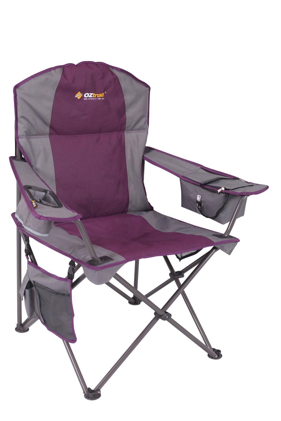 purple camping chair