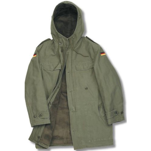 Original Cold War Era Olive German Field Parka - Grade 1