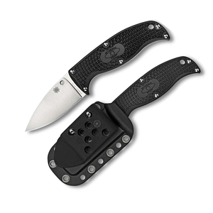 SPYDERCO Enuff Lightweight Black Leaf - Plain Blade