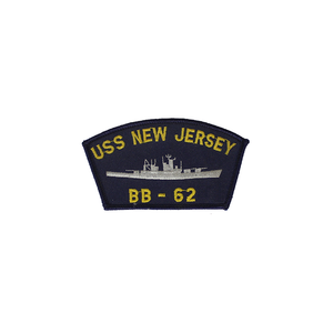 U.S. NAVY USs New Jersey Cap Patch