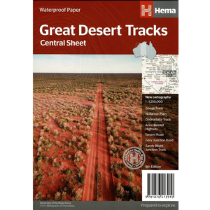 HEMA Great Desert Tracks Central Map