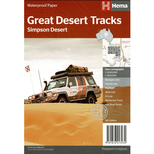 Great Desert Tracks Simpson Desert Map
