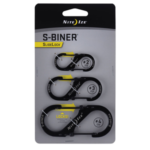 NITE IZE S-Biner Slidelock - 3 Pack - Black