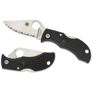 Manbug Lightweight Black - Serrated Blade by SPYDERCO