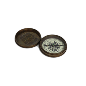 Antique Style Brass Compass by COMMANDO