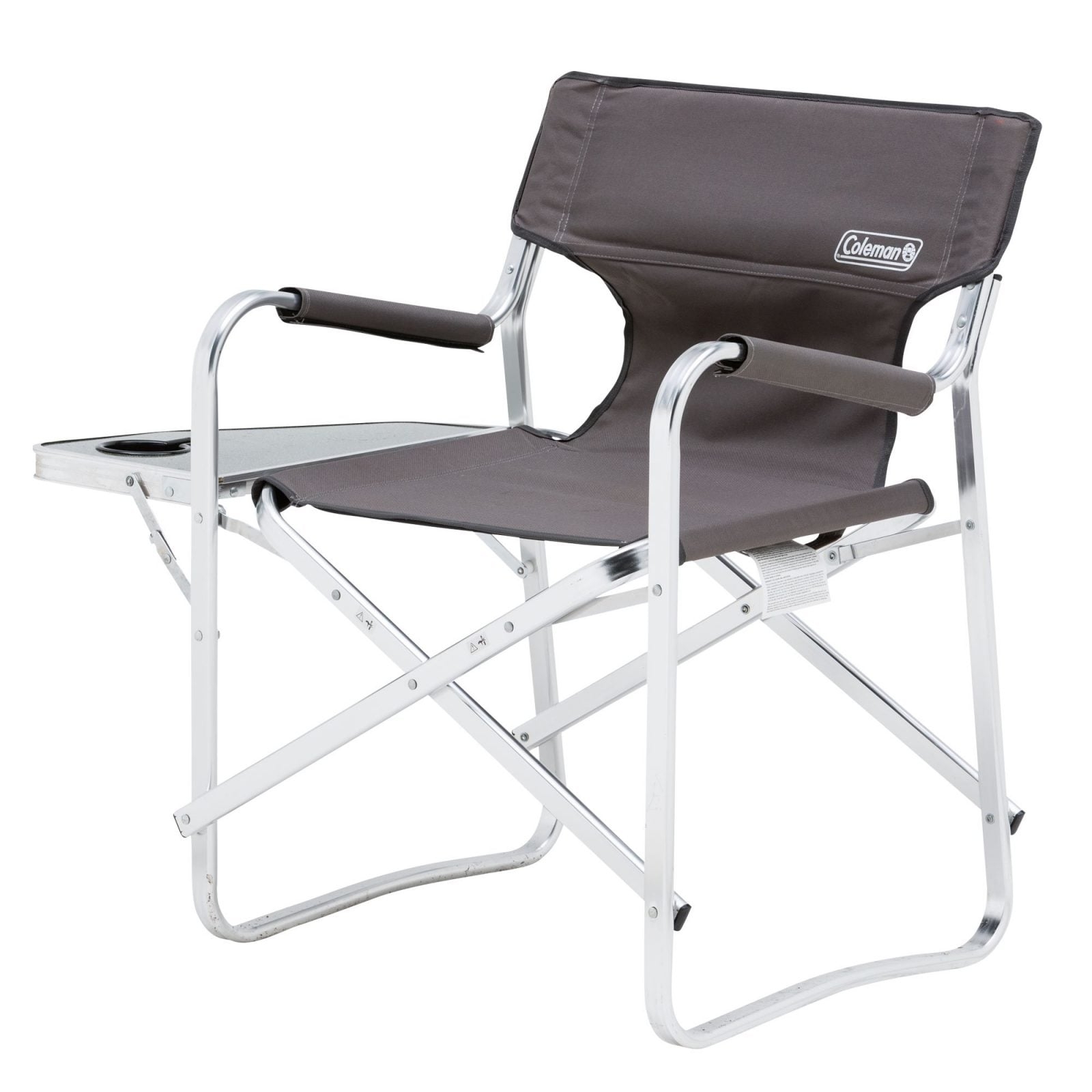 COLEMAN Flat Fold Director's Plus Grey - Sit Back and Enjoy the