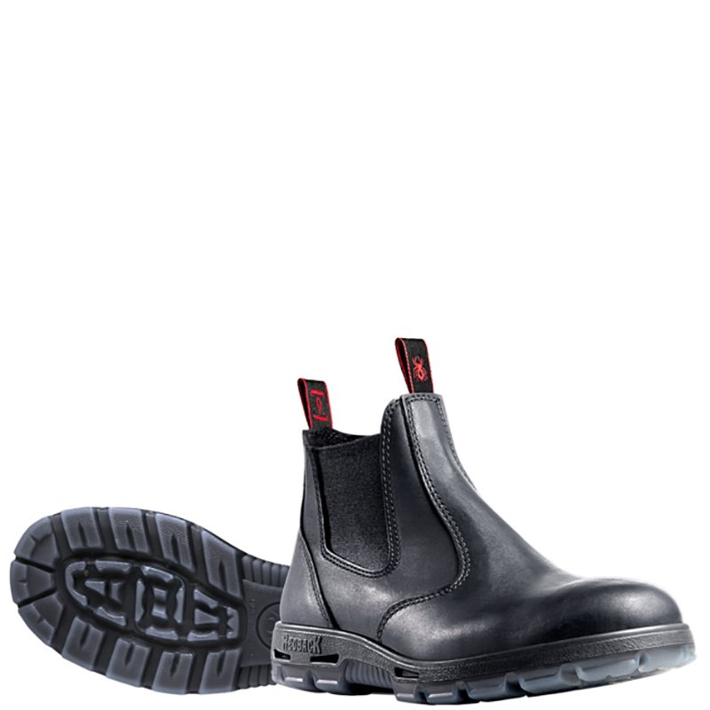 REDBACK PU Bobcat Black Slip-on Work Boot - Grab a Sturdy and ...