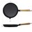 8" Round Cast Iron Frypan with Wooden Handle by OUTBOUND