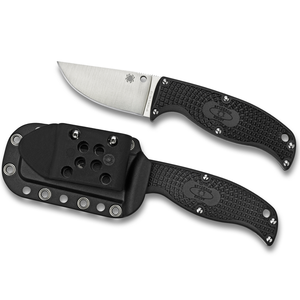 SPYDERCO Enuff Lightweight Black Clip Point - Plain Blade