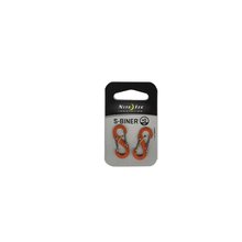 NITE IZE Size 0 Plastic S-Biner 2 Pack - Orange-assorted-camping-accessories-Mitchells Adventure