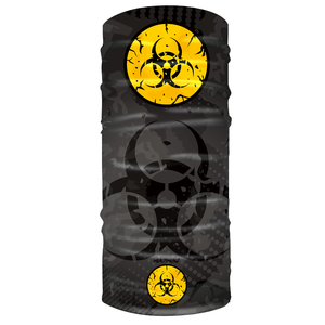 HEADSKINZ Biohazard Black Design Neck Gaitor