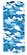 HEADSKINZ Camo Aqua Marine Blue Design Neck Gaitor