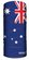 HEADSKINZ Australian Flag Design Neck Gaitor