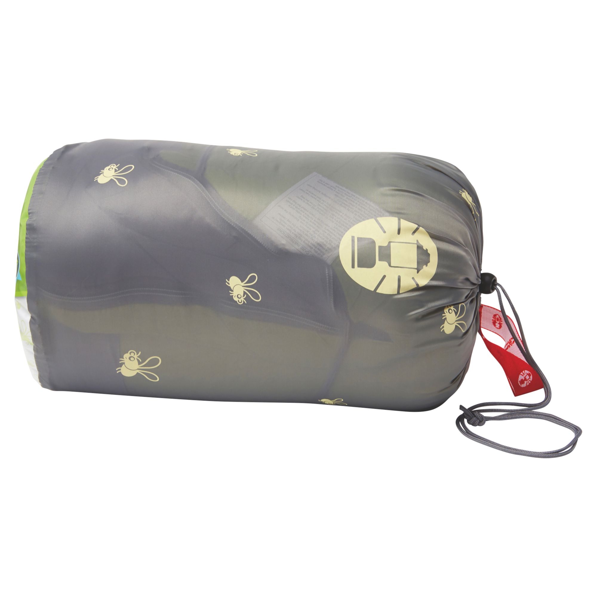 COLEMAN Sleeping Bag Kids FyreFly Illumi bug Green Warm and Comfortable Sleeping Bags for Camping in Any Season COLEMAN NEW FRINGE DIRECT
