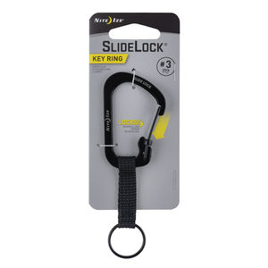 NITE IZE Slidelock Key Ring No3 - Black