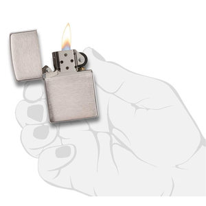 Brushed Finish Chrome by ZIPPO