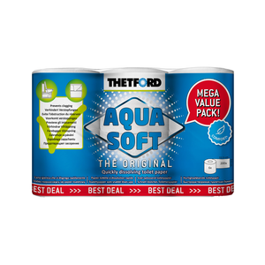 THETFORD Aqua Soft Toilet Rolls - 6 Pack 