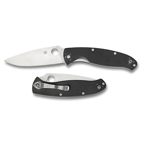 Resilience G-10 Black - Plain Blade by SPYDERCO