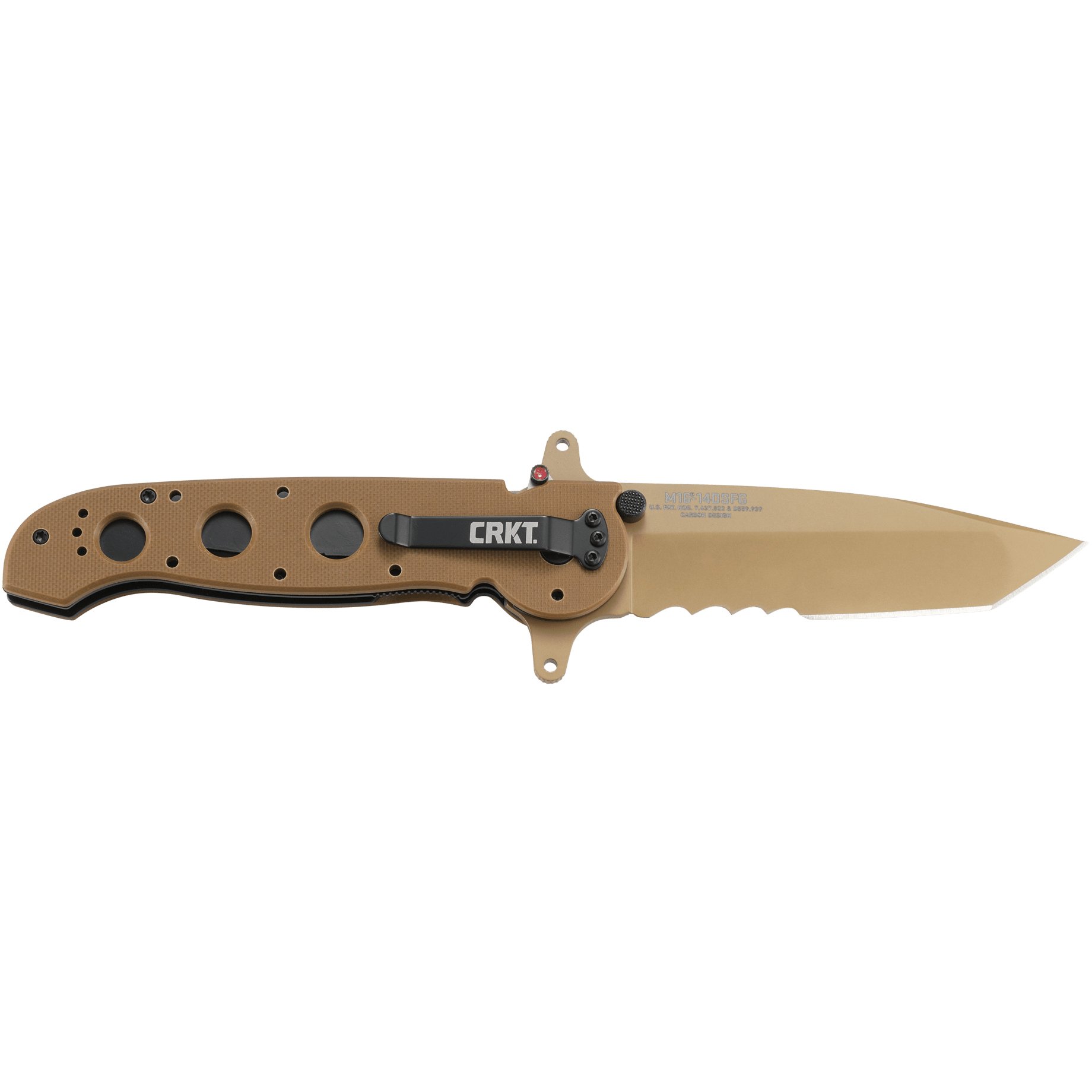 M16-14DSFG Special Forces Desert Tanto Large Serrated by C.R.K.T.