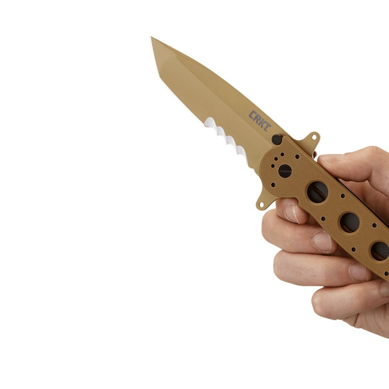 M16-14DSFG Special Forces Desert Tanto Large Serrated by C.R.K.T.