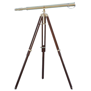 REPLICA 39in Brass Telescope With Tripod