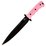 Pig Sticker 8" Pink - Black Blade with Leather Sheath by TASSIE TIGER KNIVES