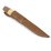 HELLE Brakar Triple Laminated Stainless Steel, Curly Birch/Leather/Walnut Handle