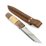 HELLE Brakar Triple Laminated Stainless Steel, Curly Birch/Leather/Walnut Handle