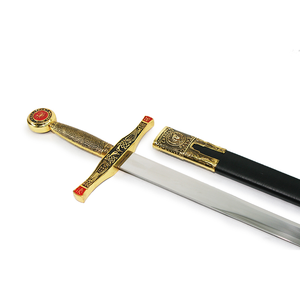 Excalibur With Red Enamel and Sheath