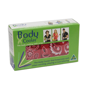 BODY COOLER Neck Wrap Red Paisley