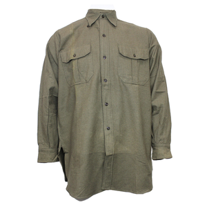 MILITARY SURPLUS Canadian Korean War Era Wool Flannel Shirt