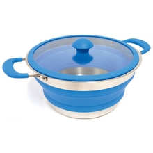 POPUP Pop Up Stainless Steel Cooking Pot 3L-camp-kitchen-accessories-Mitchells Adventure
