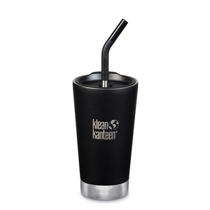 16oz Insulated Tumbler (with Straw Lid) Shale Black by KLEAN KANTEEN