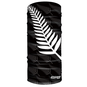 New Zealand Silver Fern Design Neck Gaitor by HEADSKINZ