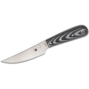 Bow River Plain Edge with Leather Sheath by SPYDERCO