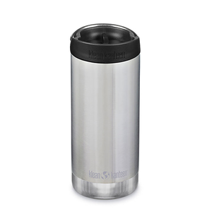 TKWide 12oz (with Cafe Cap) Brushed Stainless by KLEAN KANTEEN