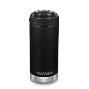 KLEAN KANTEEN TKWide 12oz (with Cafe Cap) Black