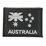 Australian Flag Patch Black and Grey on Black with Velcro back