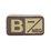 Blood Type Patch Brown and Tan B-