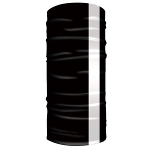 HEADSKINZ Reflective Black (1 Stripe) Design Neck Gaitor