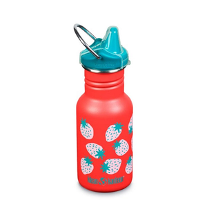 12oz Kid Classic Narrow (with Kid Sippy Cap) Coral Strawberries by KLEAN KANTEEN