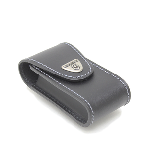 VICTORINOX Black Leather Sheath With Rotating Clip 5-8 layer
