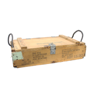 6076-C276 Wooden Ammo Box  - MILITARY SURPLUS