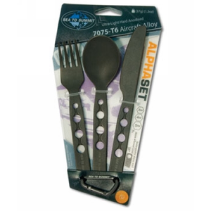 SEA TO SUMMIT Alphalight Cutlery Set 3 Piece Knife-Fork-Spoon