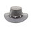 BARMAH 1033MC Leather Hat with Croc Leather Band and 5 Croc Teeth