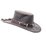 BARMAH 1033MC Leather Hat with Croc Leather Band and 5 Croc Teeth