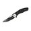 TASSIE TIGER KNIVES Pocket knife Black G10 Handle, Black 90mm Blade